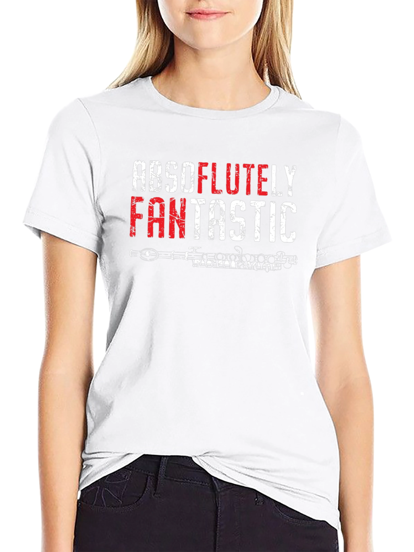 Absolutley Fantastic Flute Player Black Tee