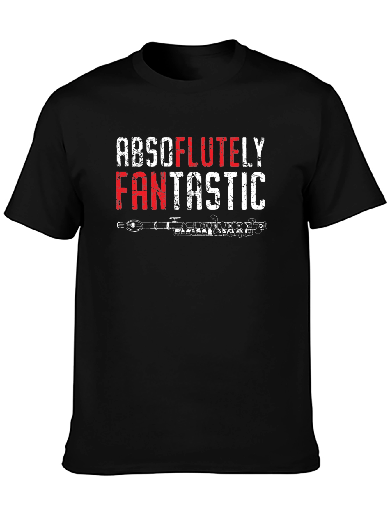 Absolutley Fantastic Flute Player Black Tee