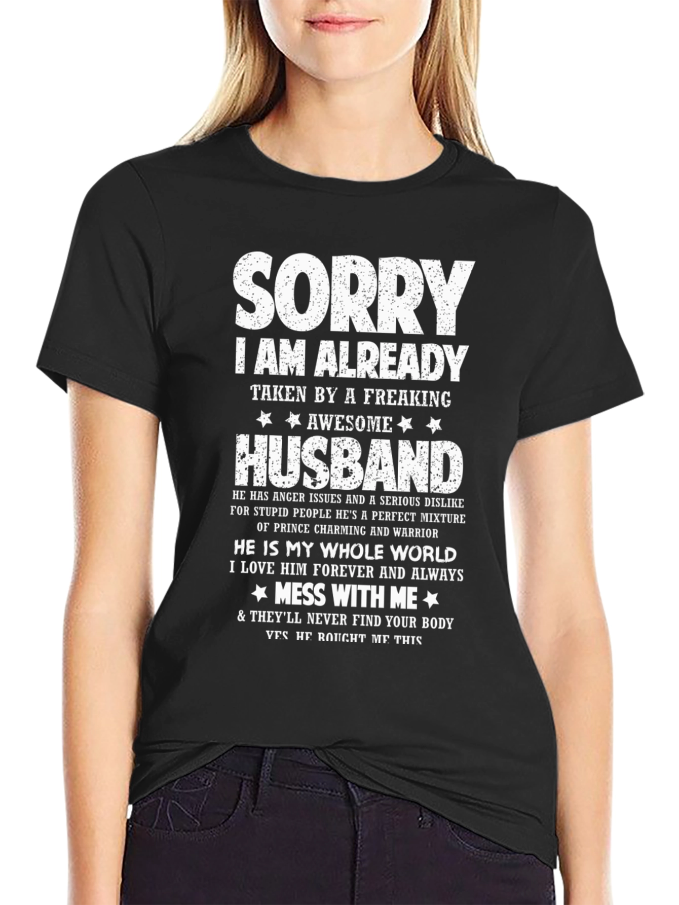 Sorry Im Taken Husband Graphic Tee