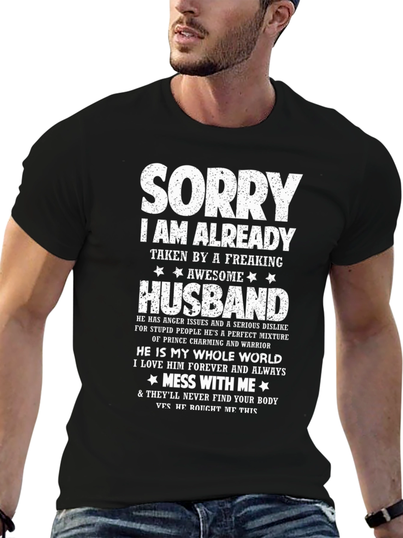 Sorry Im Taken Husband Graphic Tee