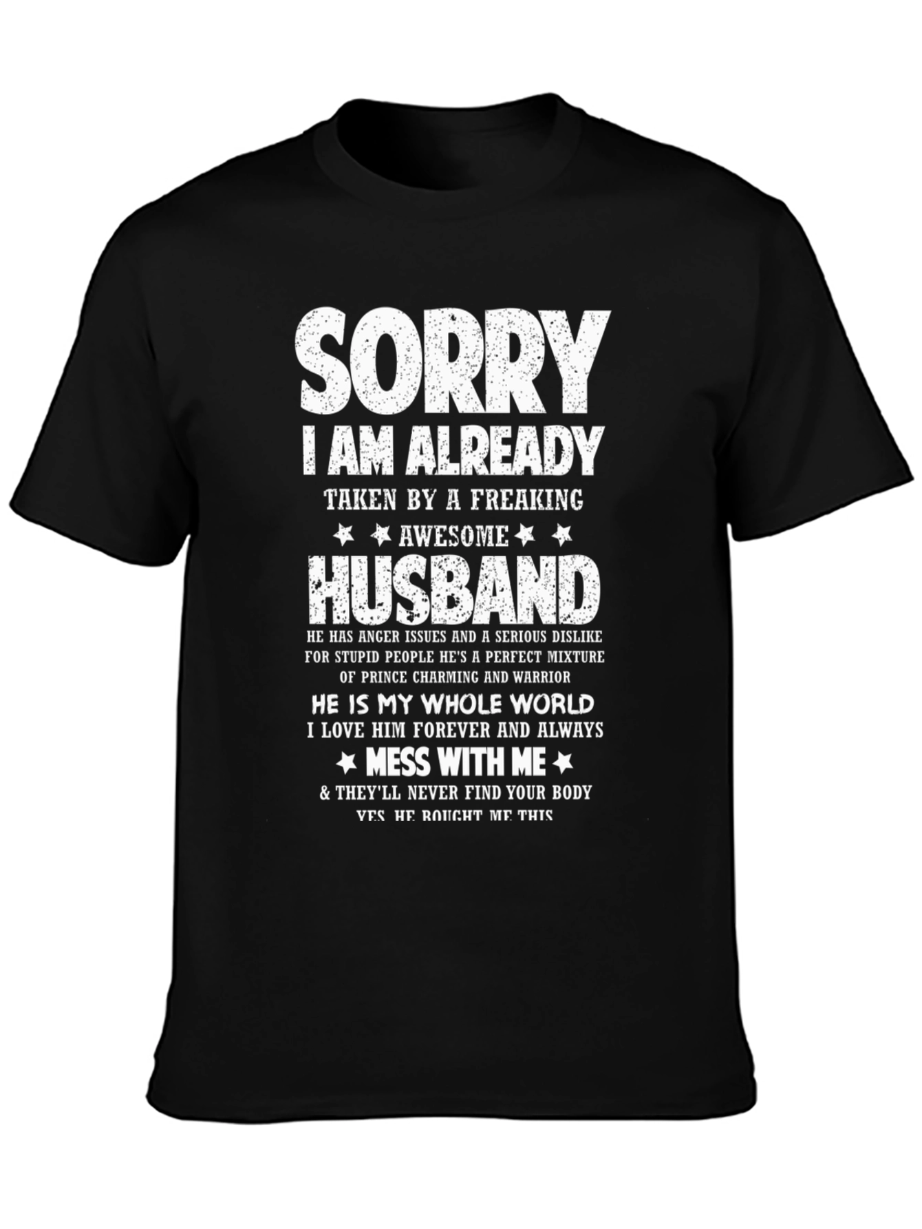 Sorry Im Taken Husband Graphic Tee