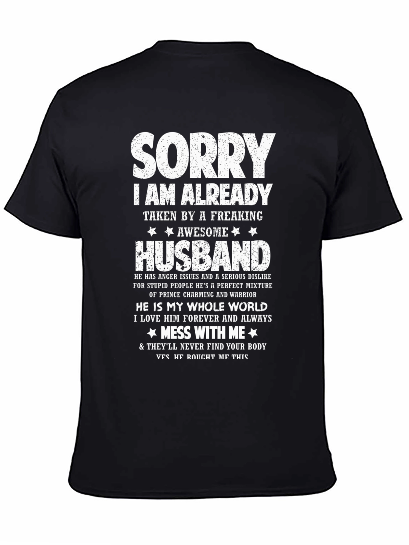 Sorry Im Taken Husband Graphic Tee