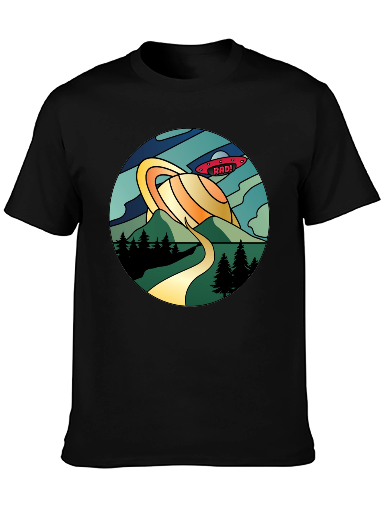 Rad! Retro Planet Saturn Graphic Tee