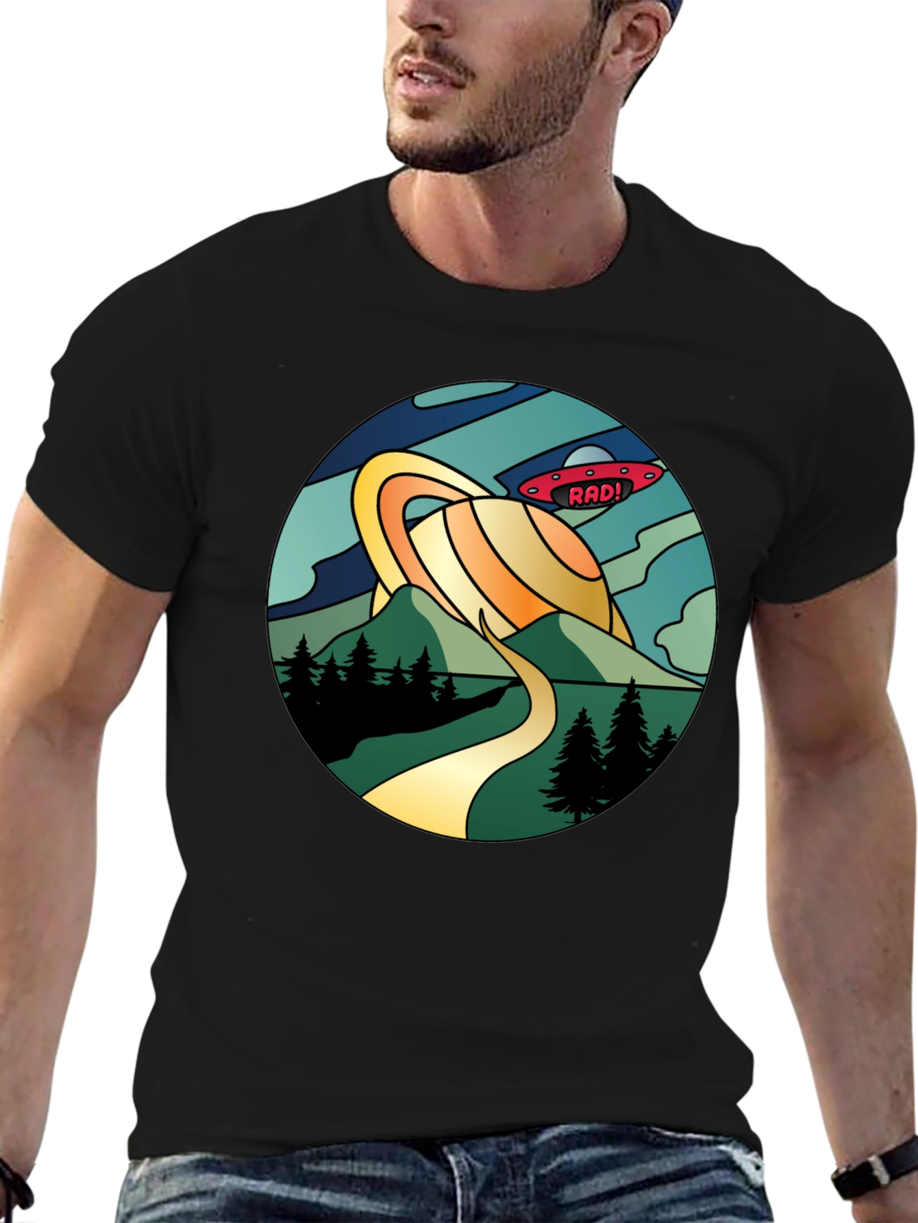 Rad! Retro Planet Saturn Graphic Tee