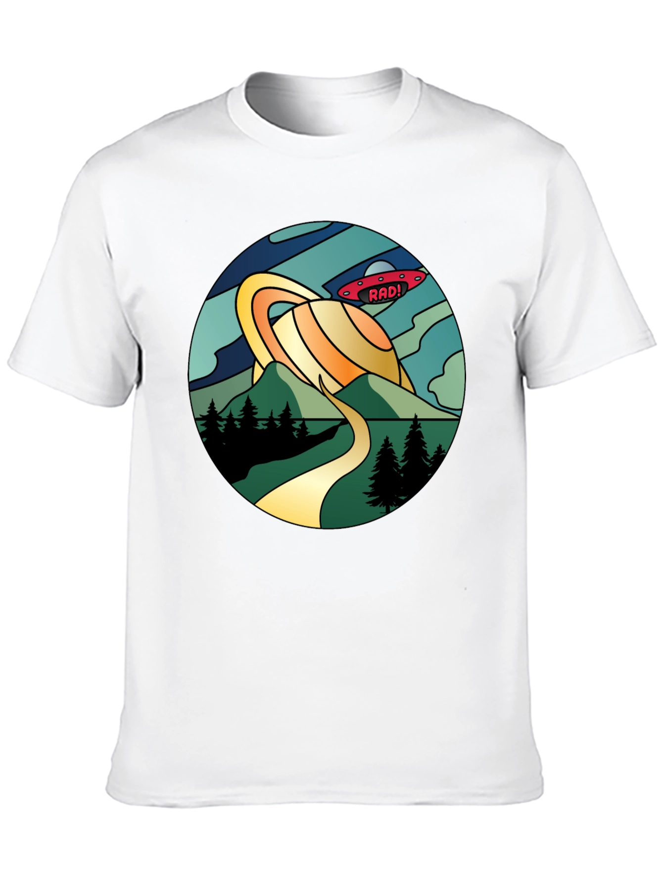 Rad! Retro Planet Saturn Graphic Tee