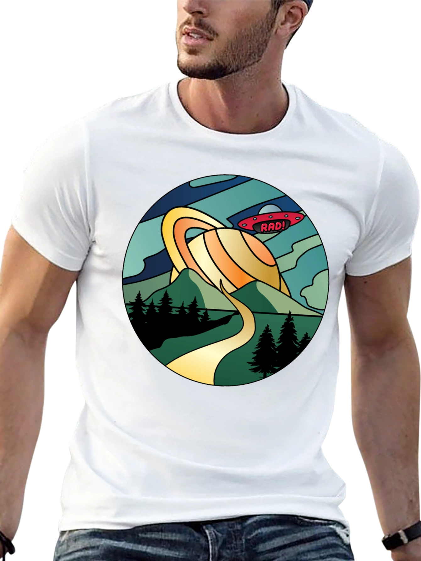 Rad! Retro Planet Saturn Graphic Tee
