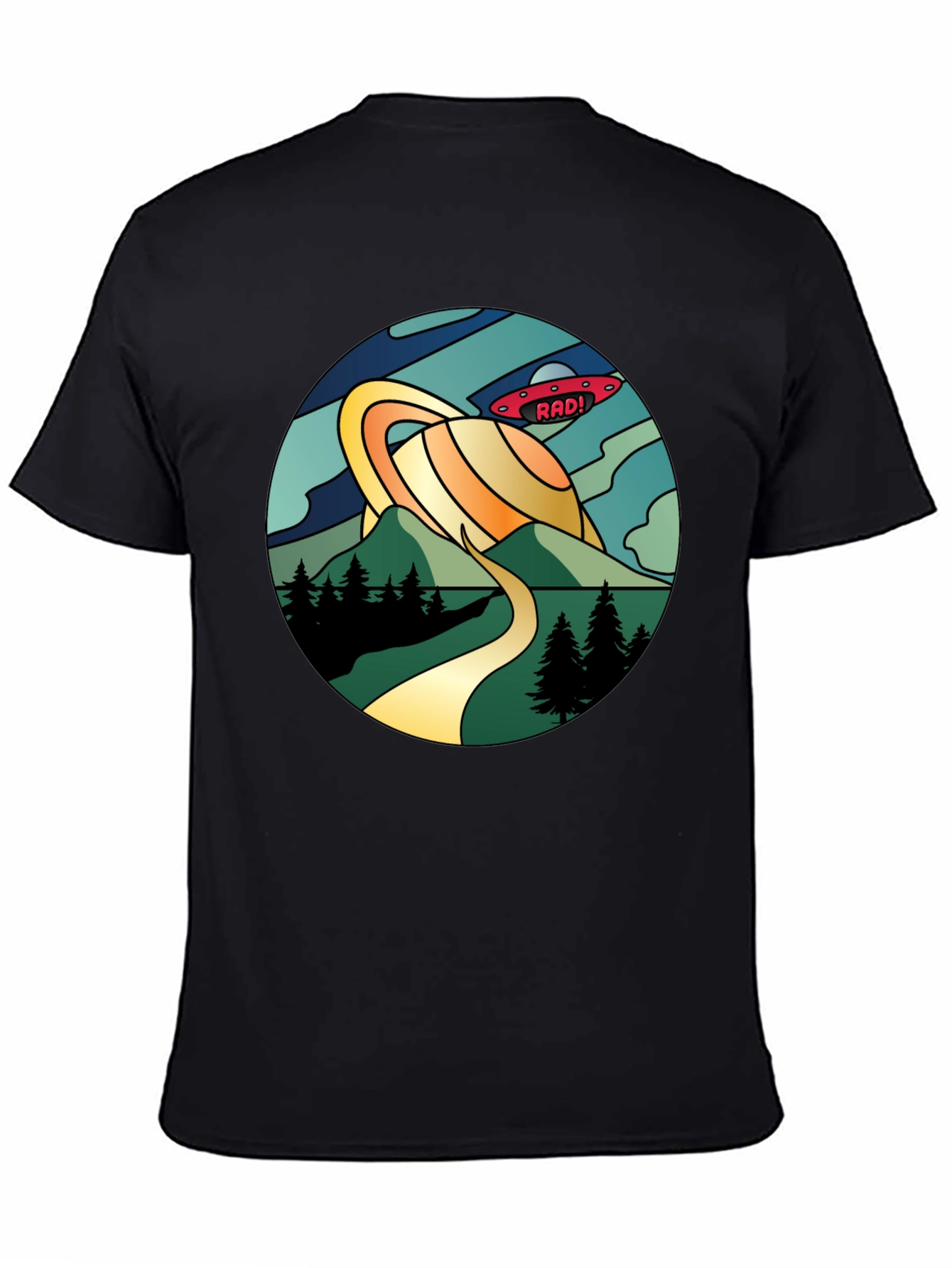 Rad! Retro Planet Saturn Graphic Tee