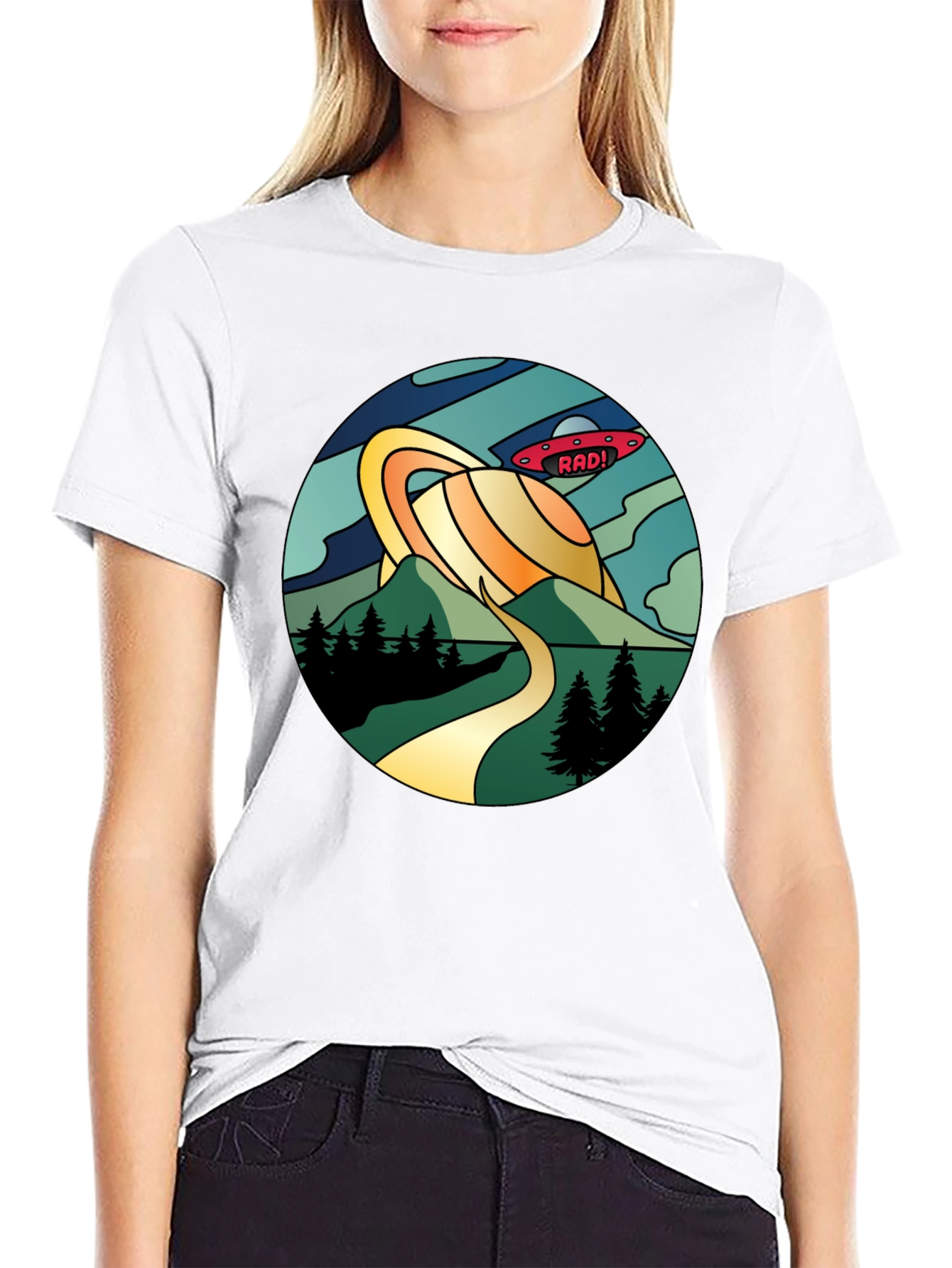 Rad! Retro Planet Saturn Graphic Tee