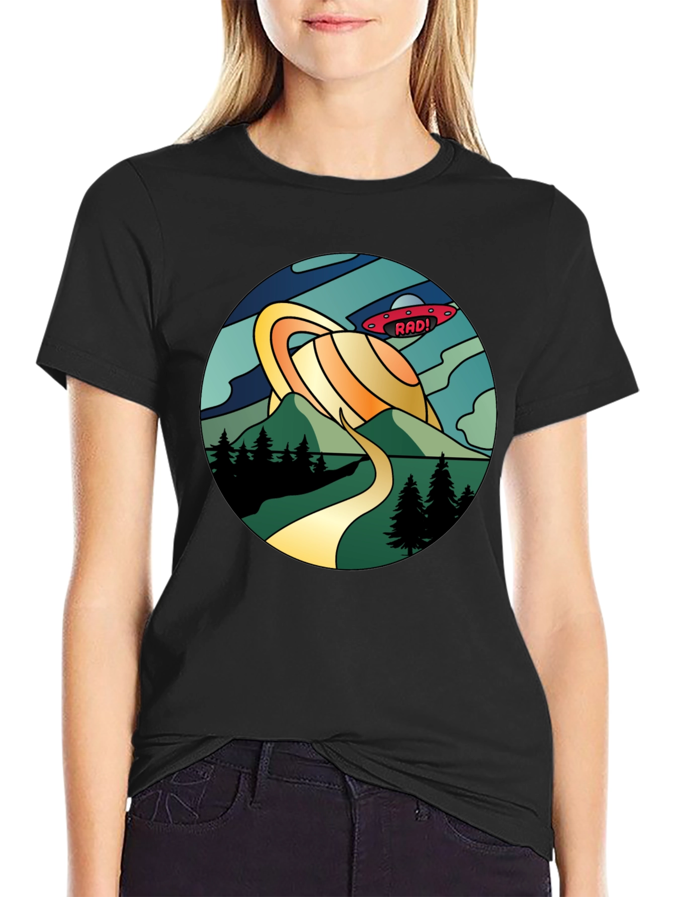Rad! Retro Planet Saturn Graphic Tee
