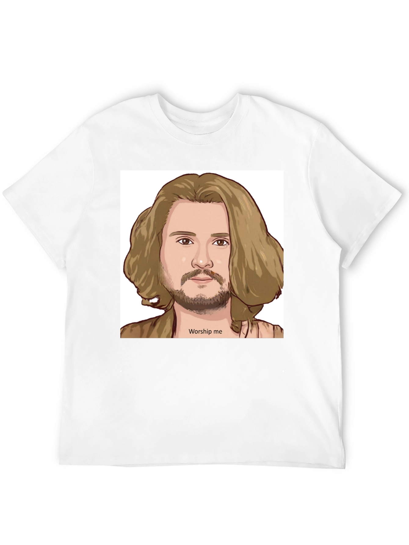 Worship Me Cartoon Graphic Tee