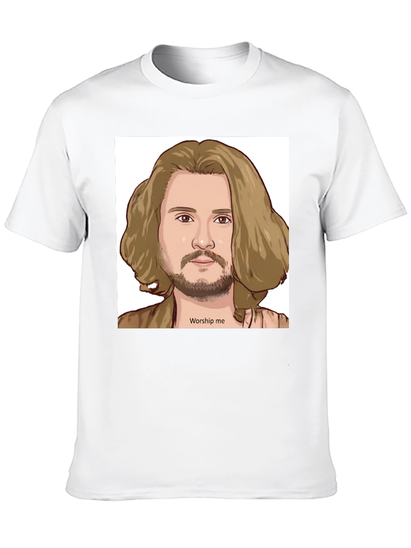 Worship Me Cartoon Graphic Tee