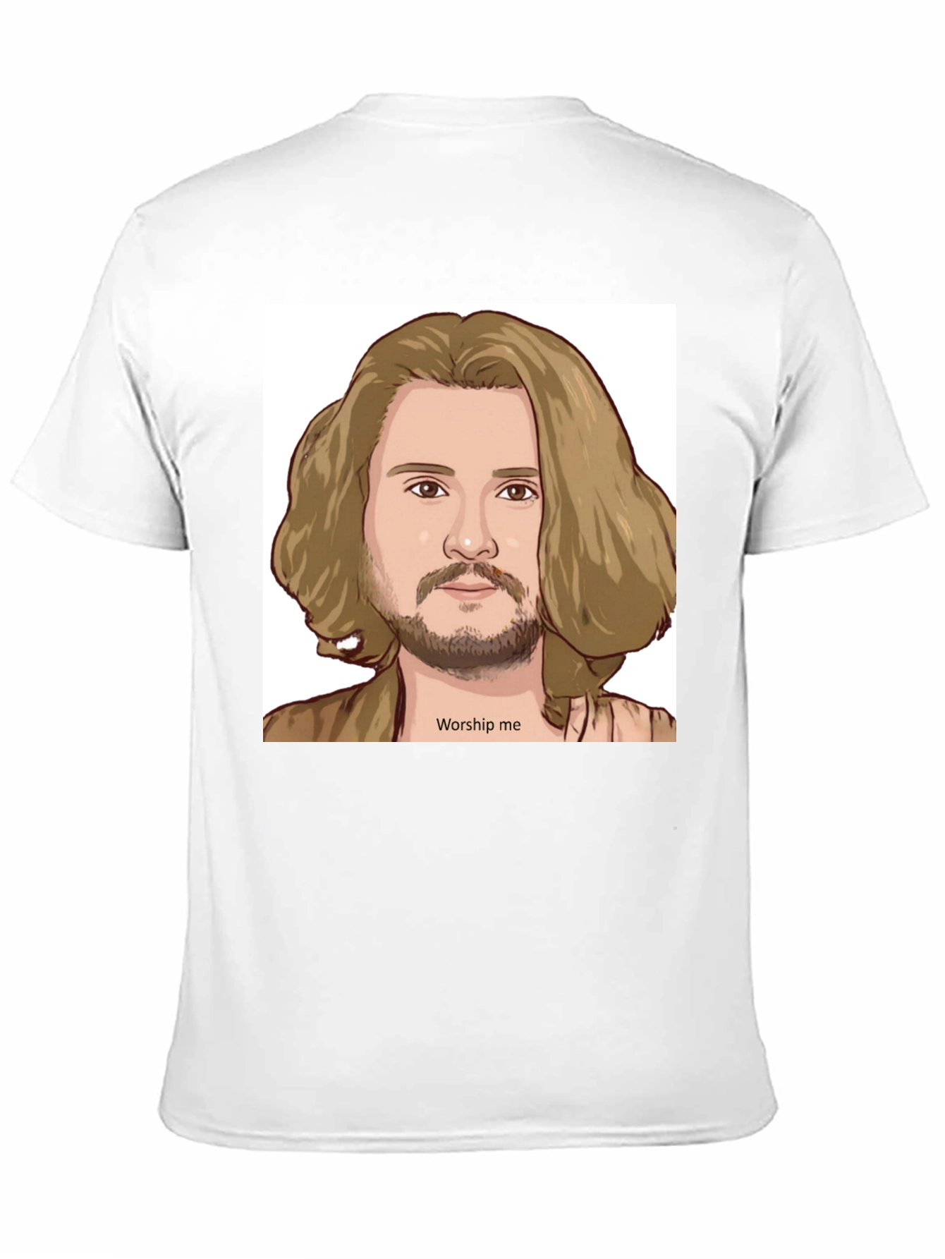 Worship Me Cartoon Graphic Tee