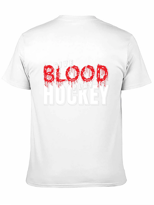 Give Blood Play Hockey T-Shirt