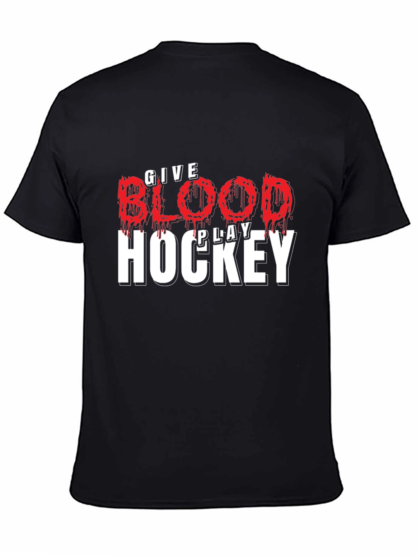 Give Blood Play Hockey T-Shirt