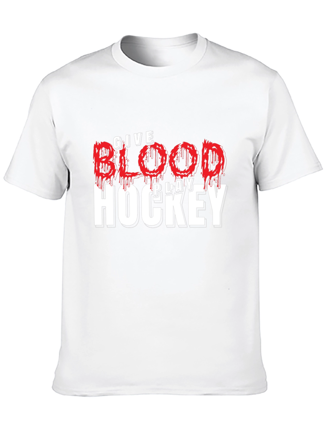 Give Blood Play Hockey T-Shirt