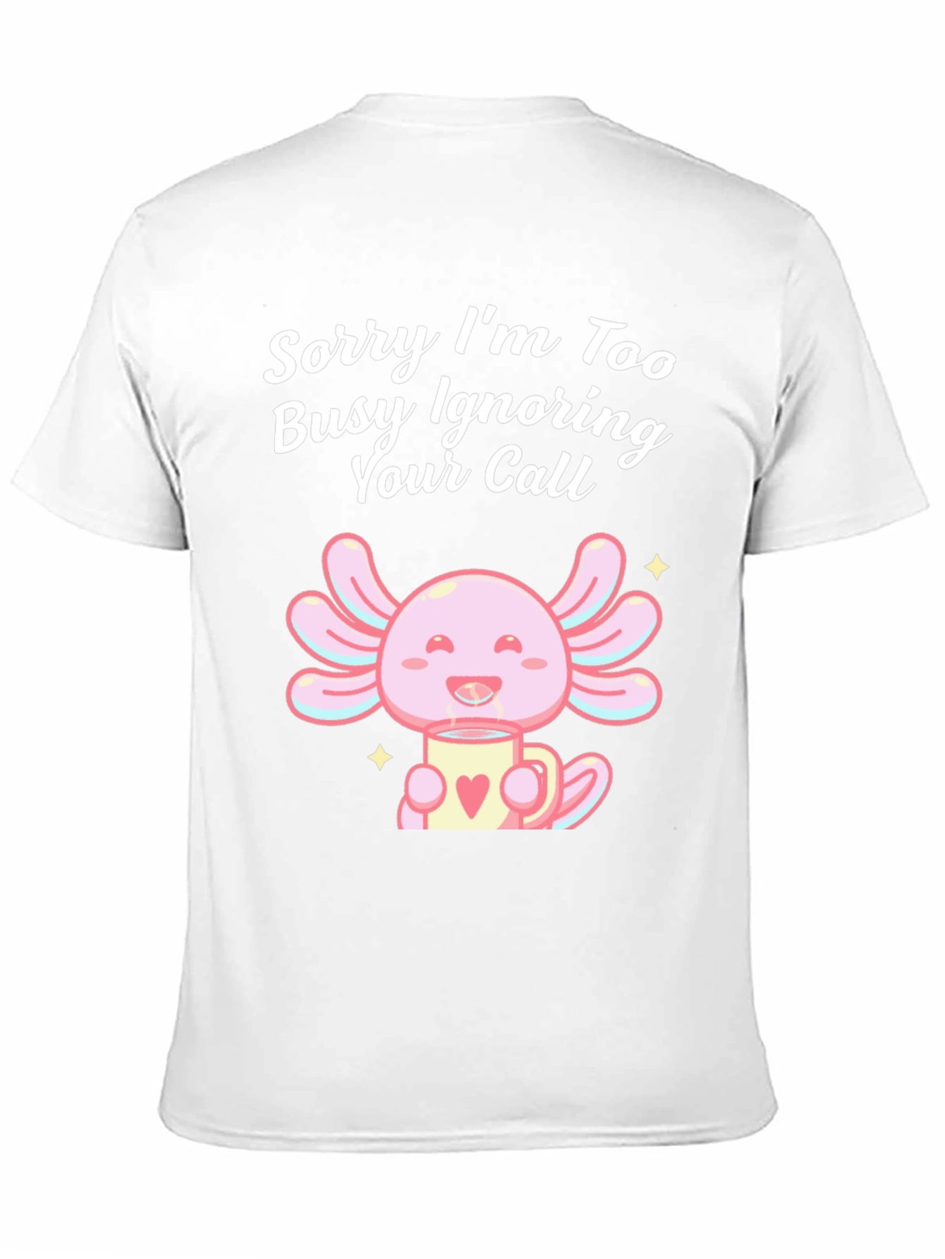 Ignoring Call Axolotl Black T-Shirt
