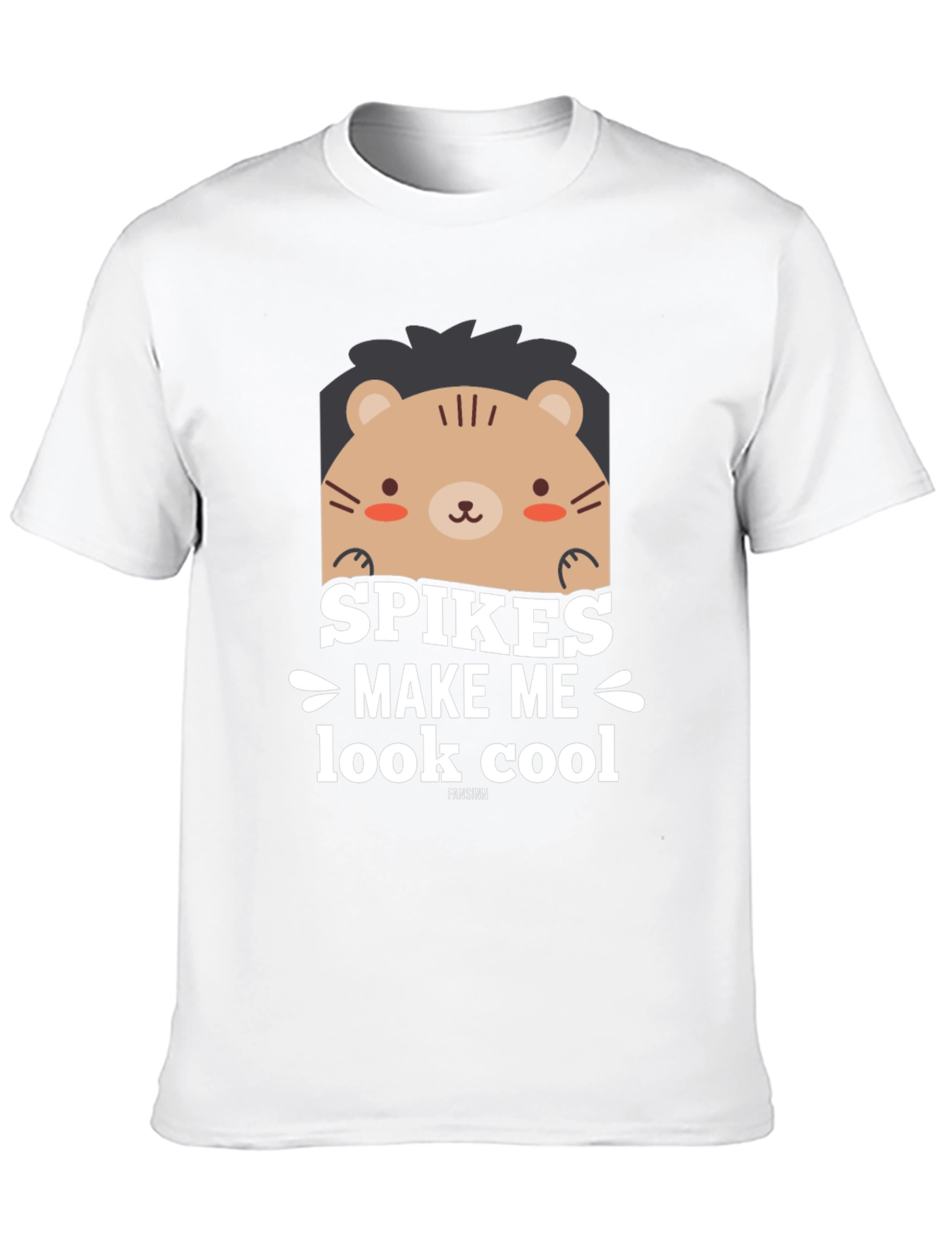 Spikes Make Me Look Cool Black Graphic T-Shirt