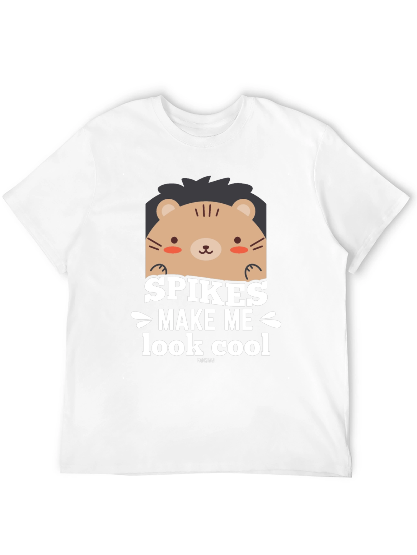 Spikes Make Me Look Cool Black Graphic T-Shirt