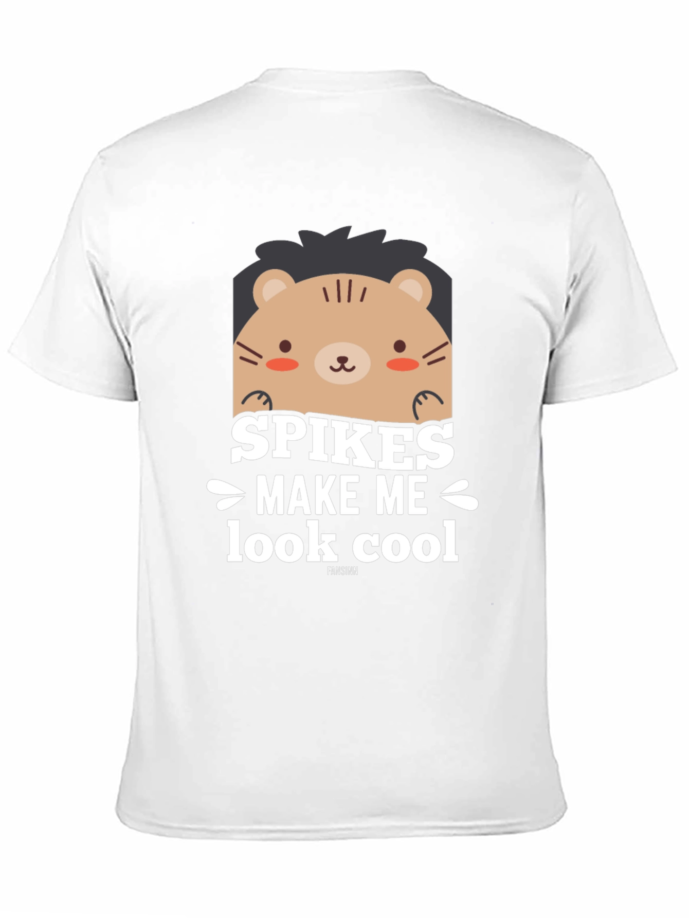 Spikes Make Me Look Cool Black Graphic T-Shirt