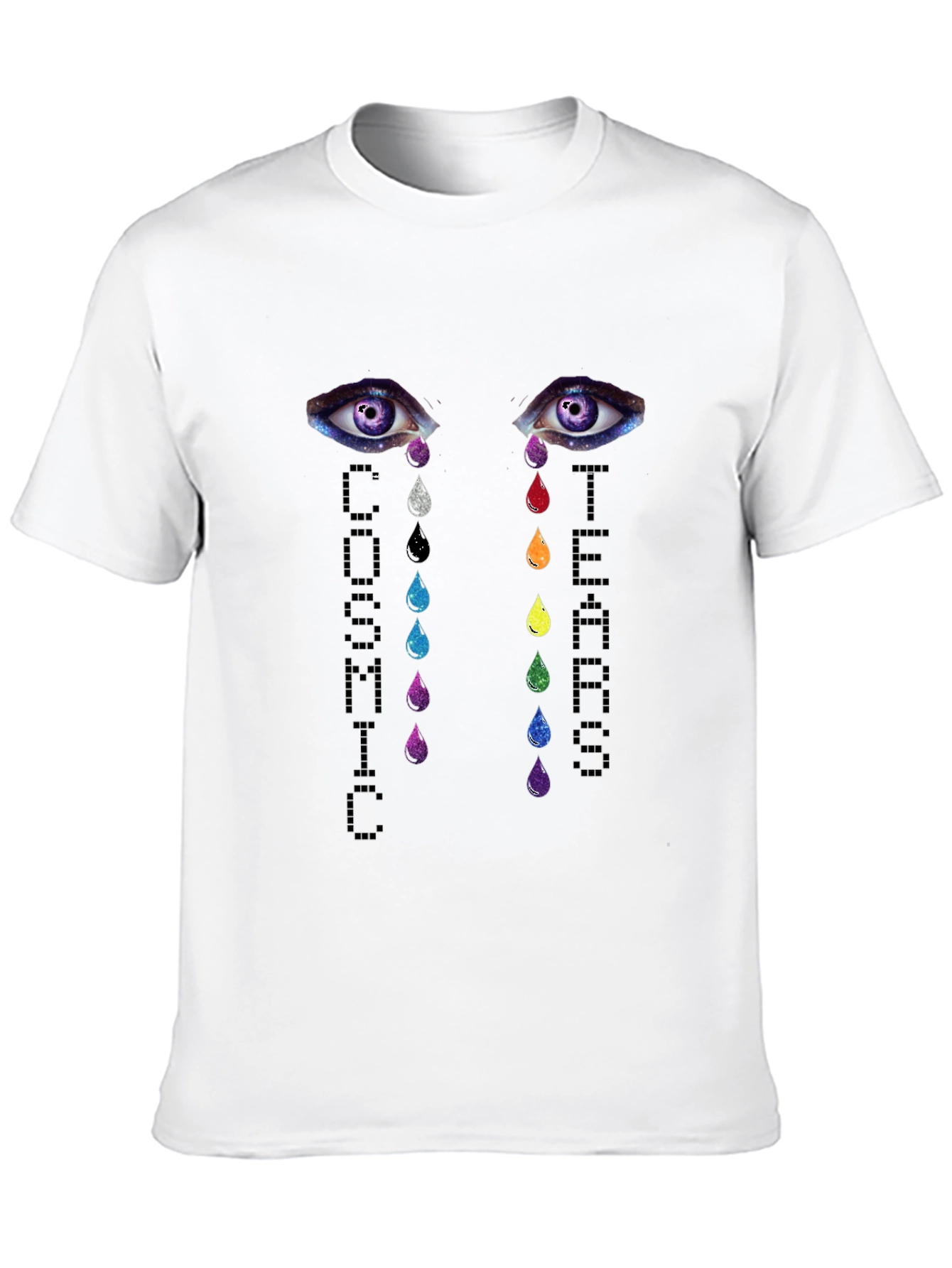 Cosmic Tears Graphic T-Shirt - Unisex Black Tee