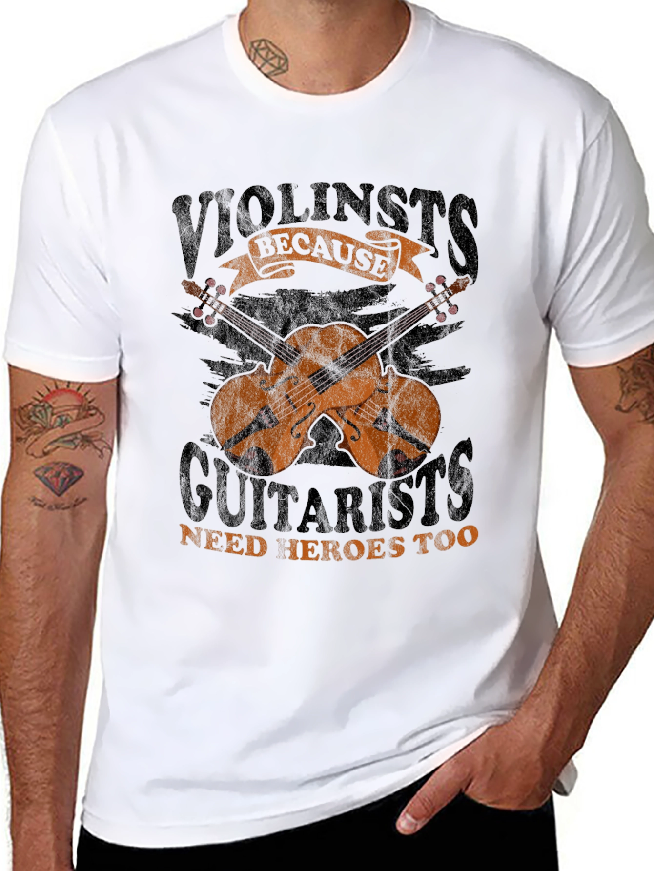 Violinists Need Heroes Too T-Shirt - Musician Gift