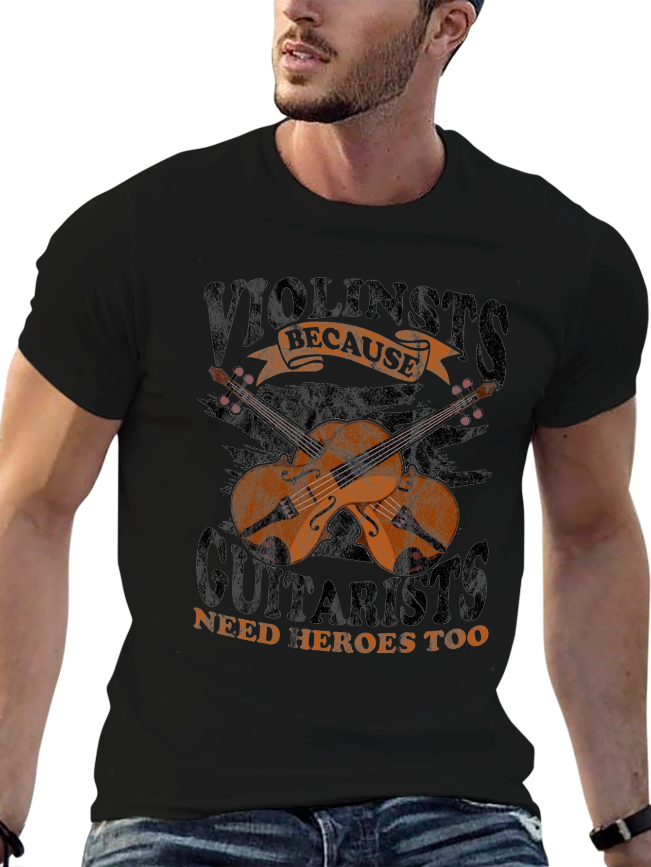 Violinists Need Heroes Too T-Shirt - Musician Gift