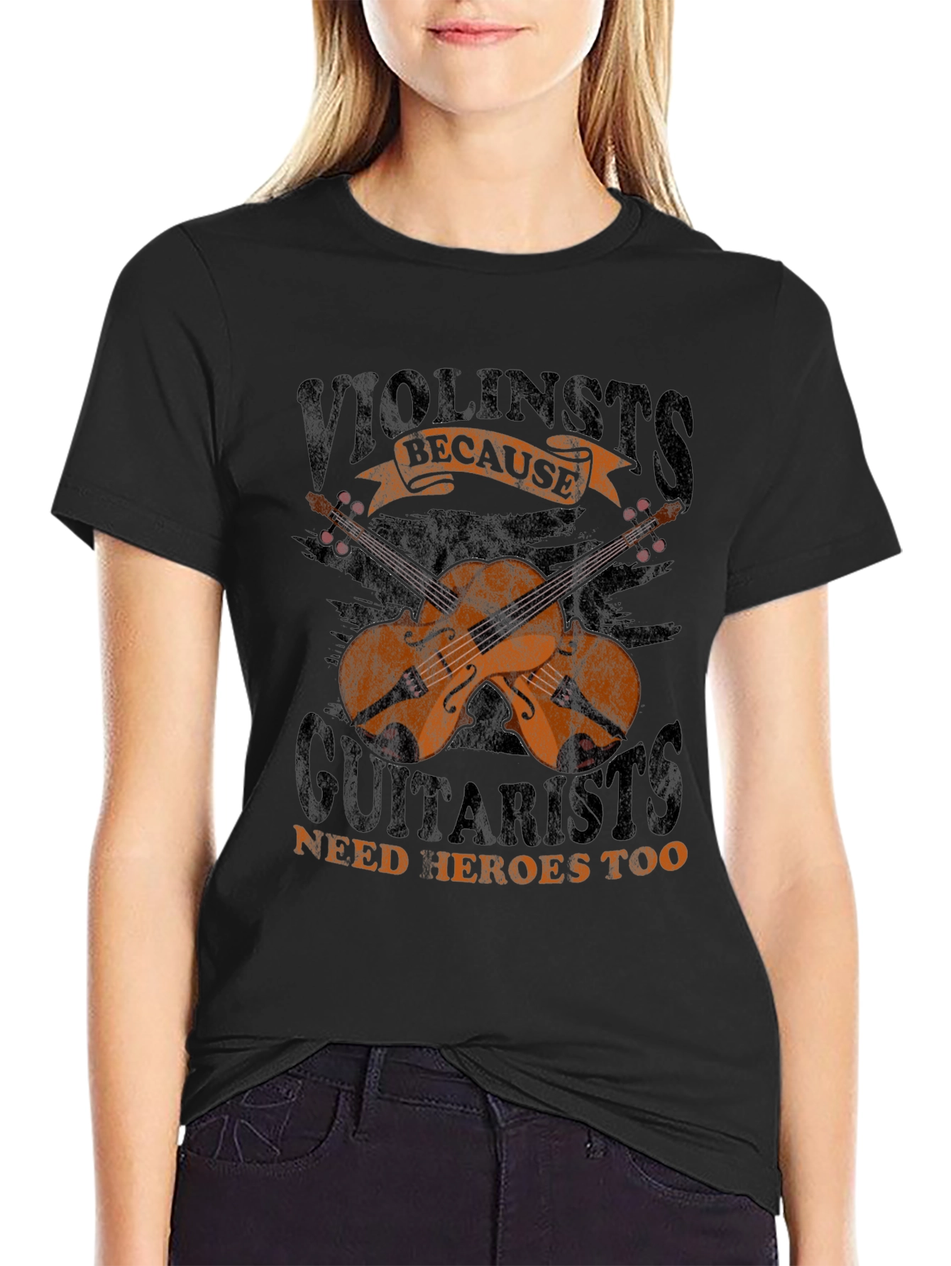 Violinists Need Heroes Too T-Shirt - Musician Gift