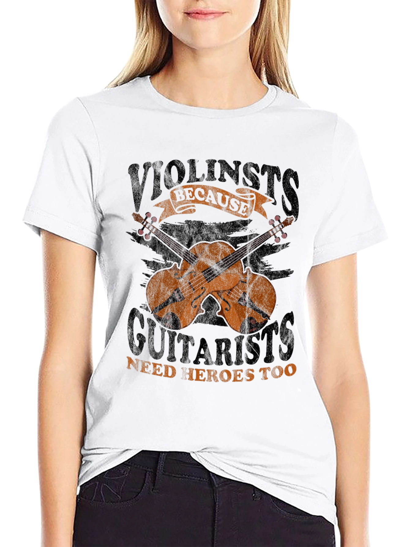 Violinists Need Heroes Too T-Shirt - Musician Gift