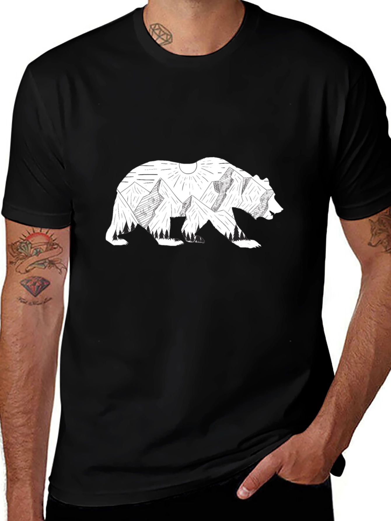 Bear Mountain Graphic Tee - Nature Inspired Design
