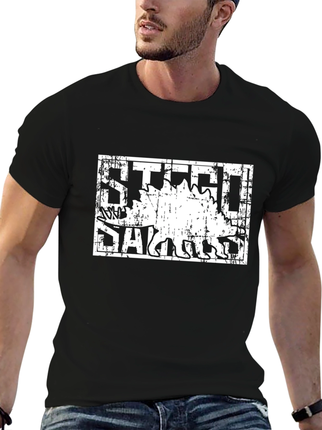 Stego Sawus Dinosaur Graphic T-Shirt