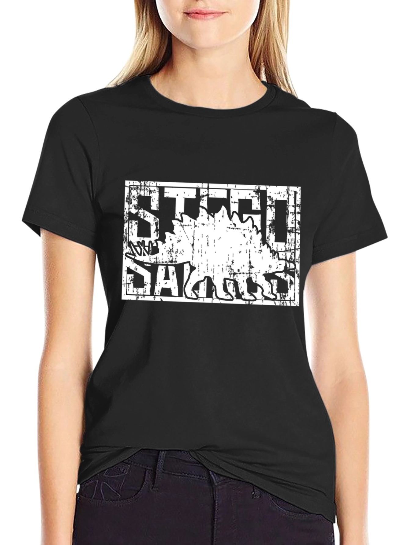 Stego Sawus Dinosaur Graphic T-Shirt