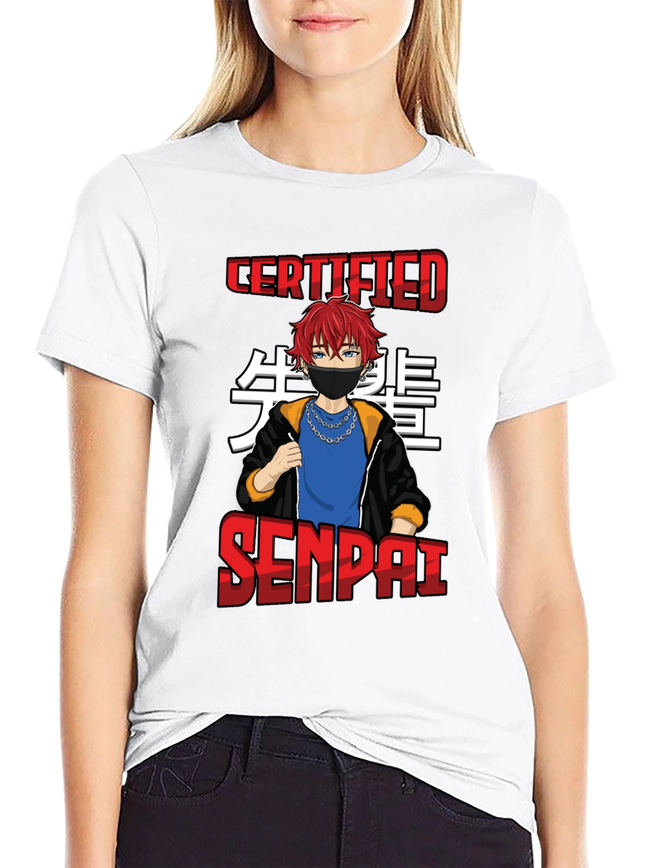 Certified Senpai Anime Style T-Shirt