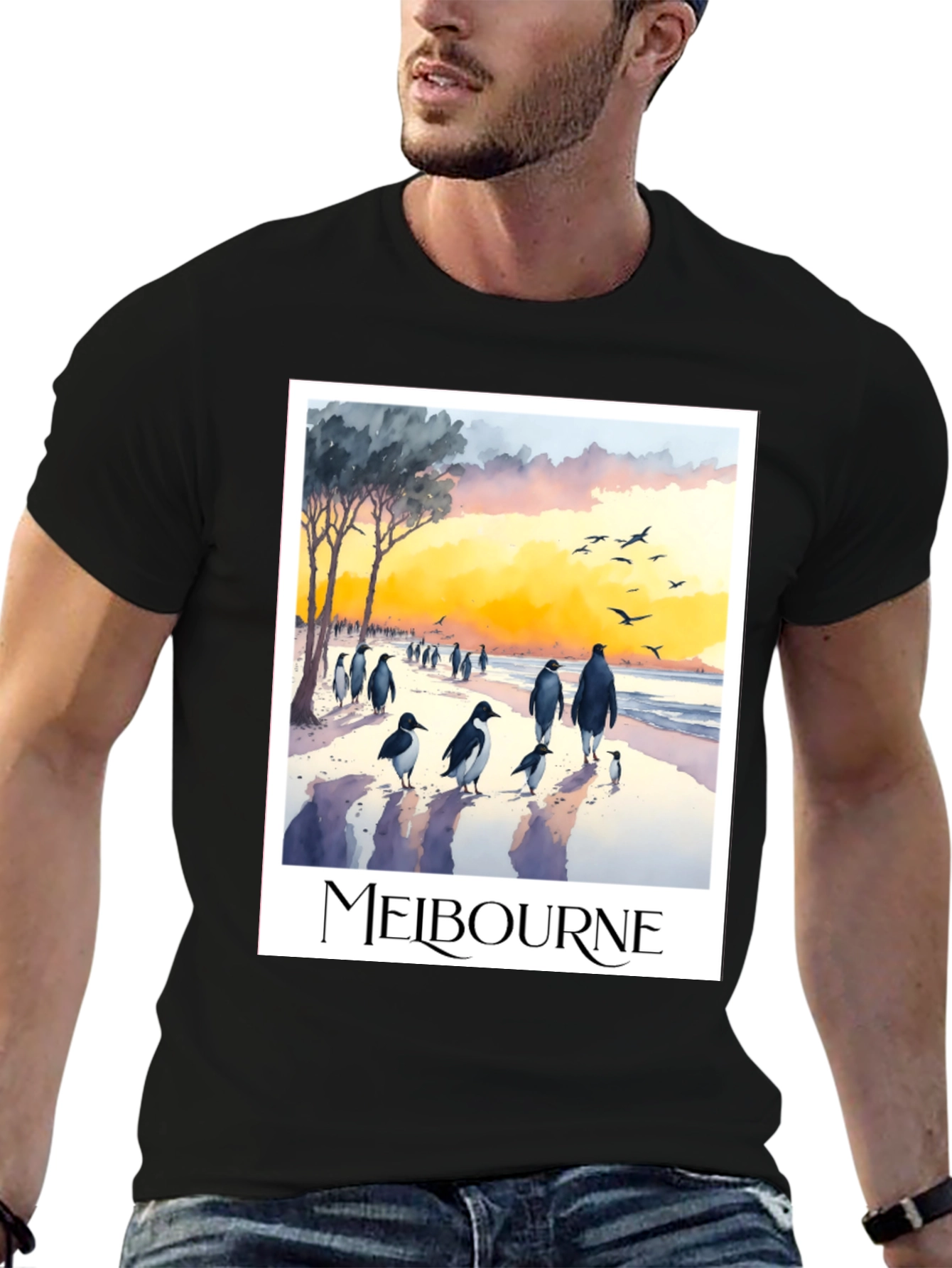 Melbourne Penguin Parade Graphic Tee