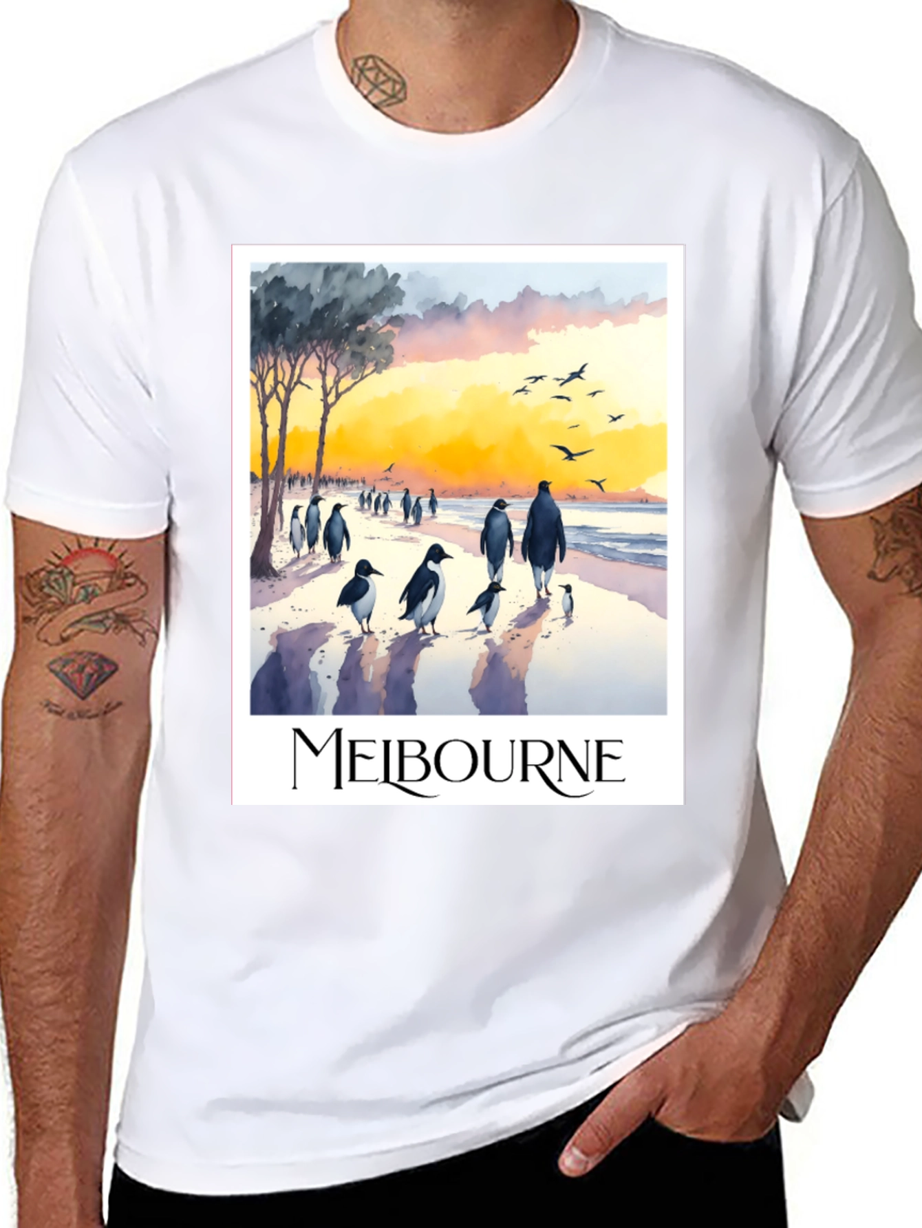 Melbourne Penguin Parade Graphic Tee