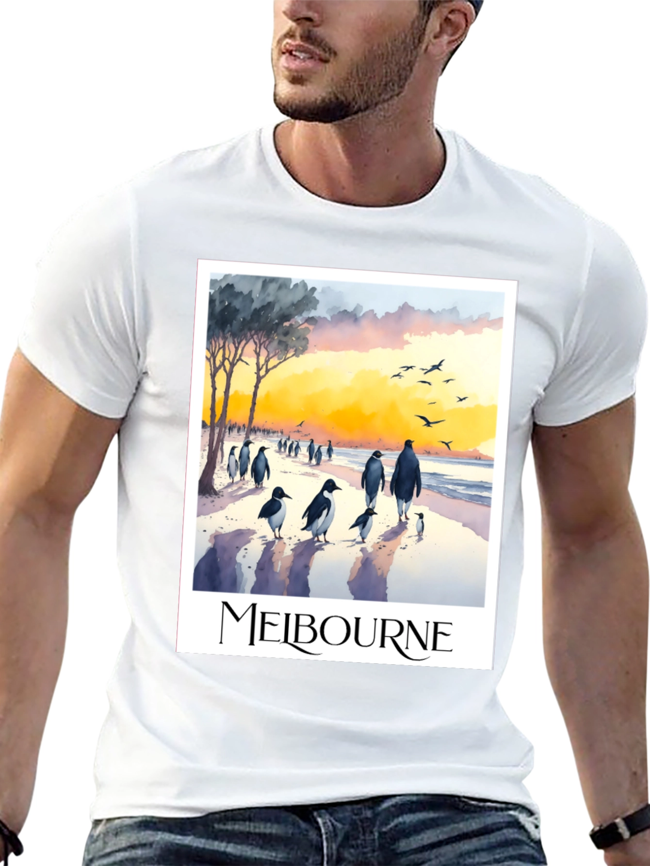 Melbourne Penguin Parade Graphic Tee