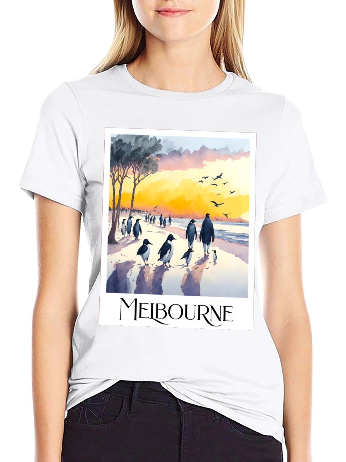 Melbourne Penguin Parade Graphic Tee