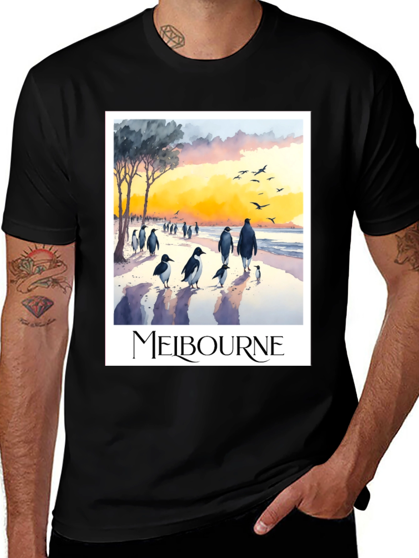 Melbourne Penguin Parade Graphic Tee