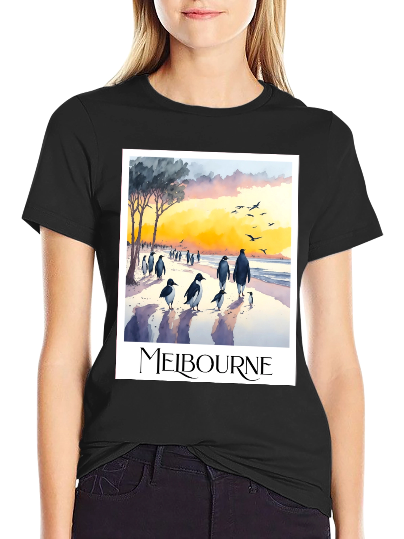 Melbourne Penguin Parade Graphic Tee