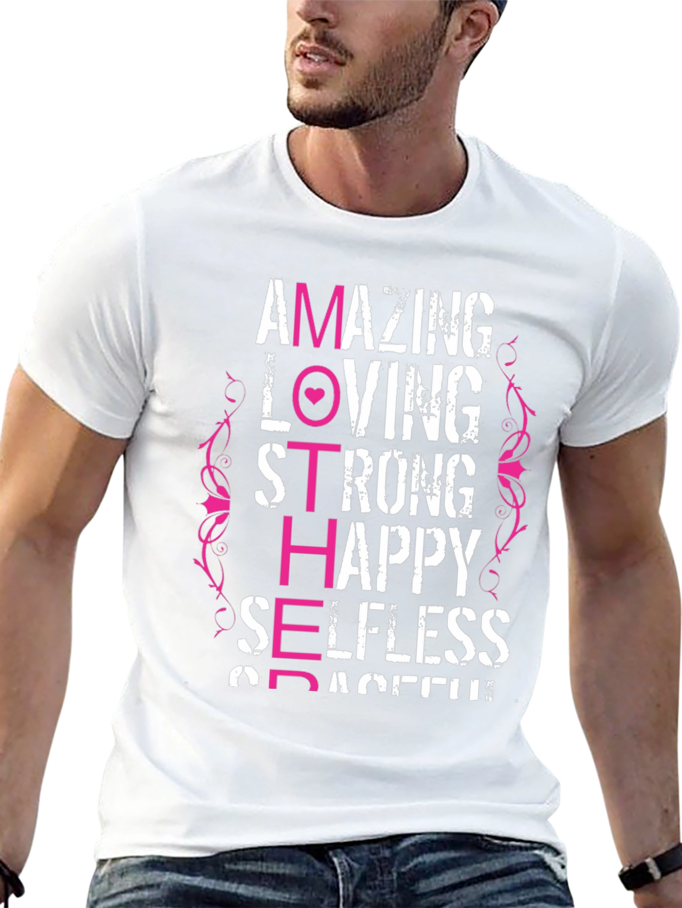Amazing Mother T-Shirt - Loving Strong Happy