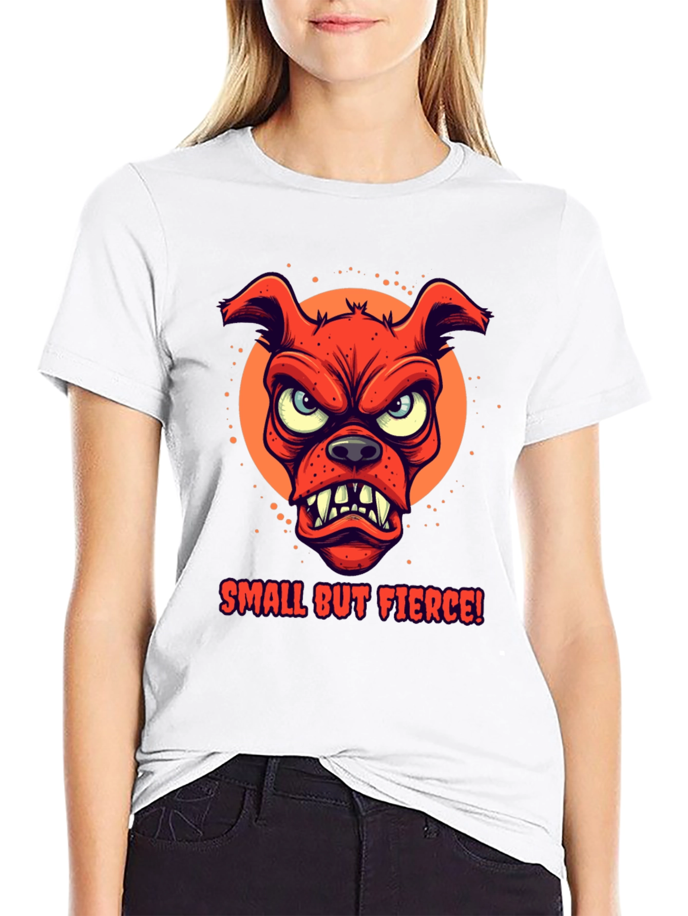 Small But Fierce Dog Graphic T-Shirt