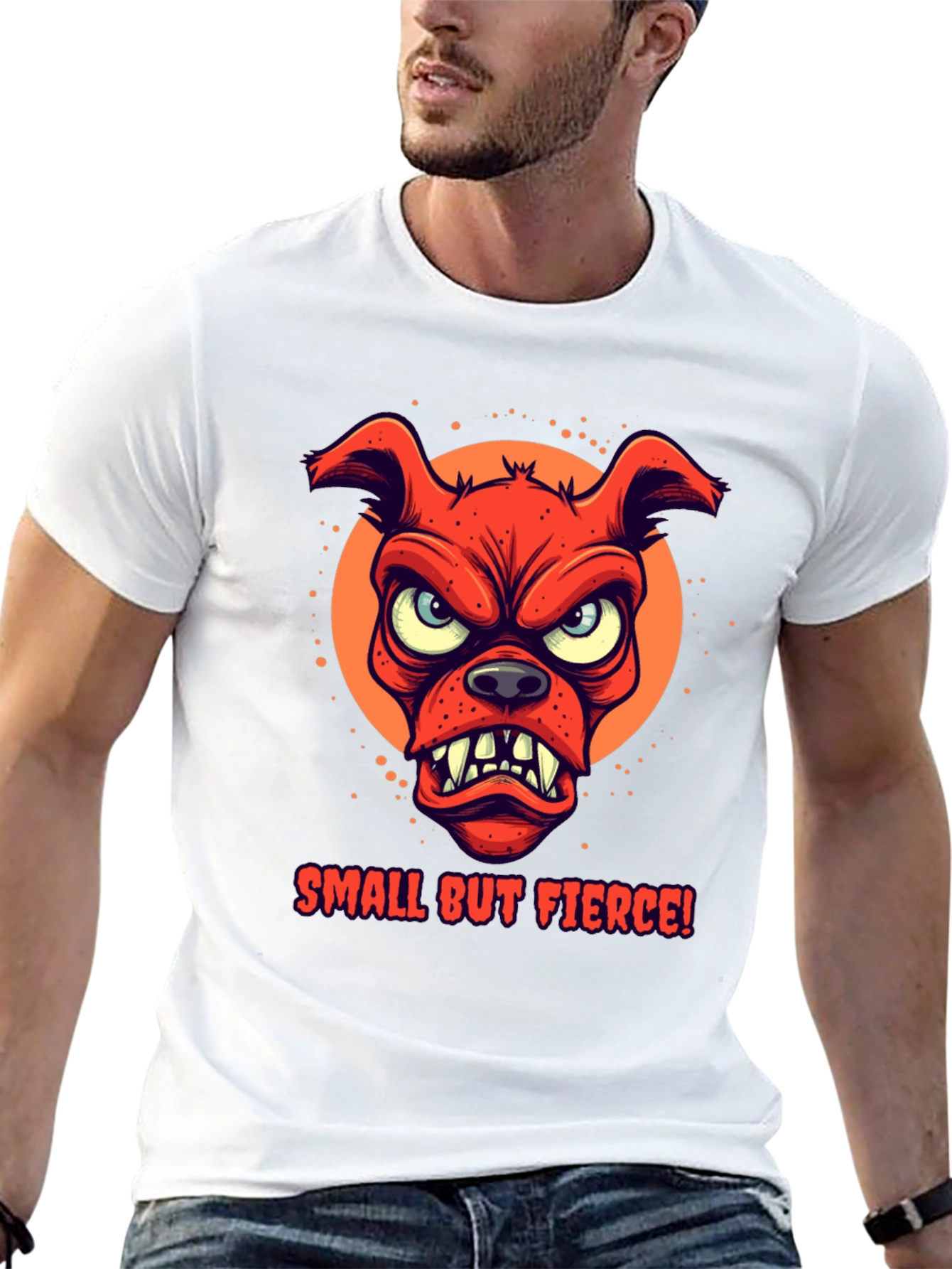 Small But Fierce Dog Graphic T-Shirt