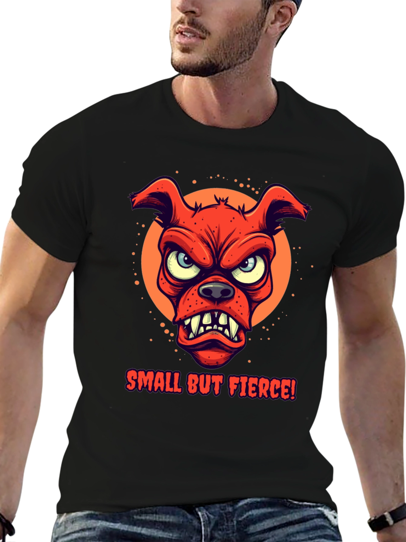 Small But Fierce Dog Graphic T-Shirt