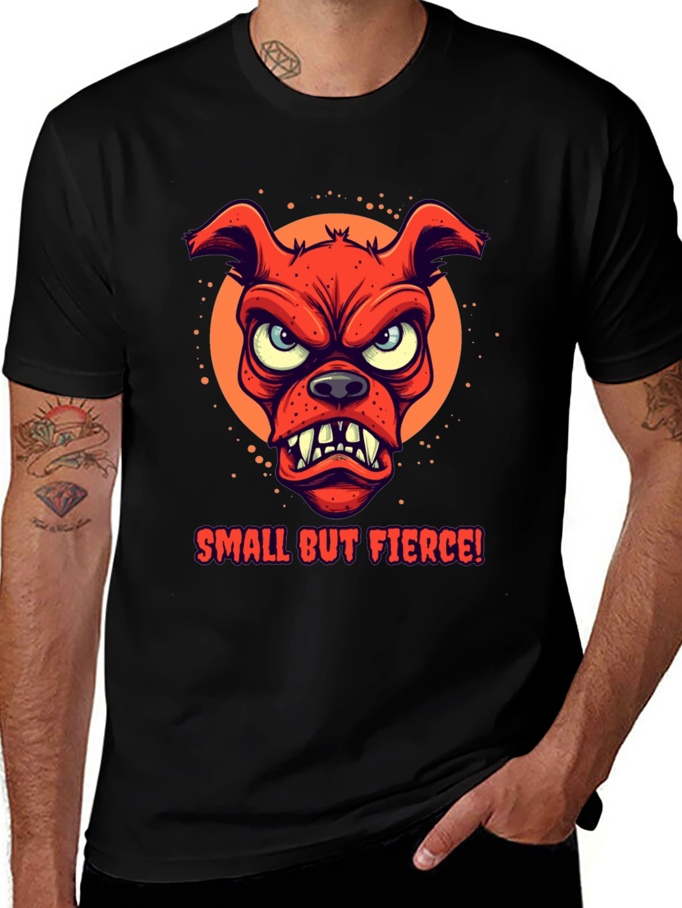 Small But Fierce Dog Graphic T-Shirt