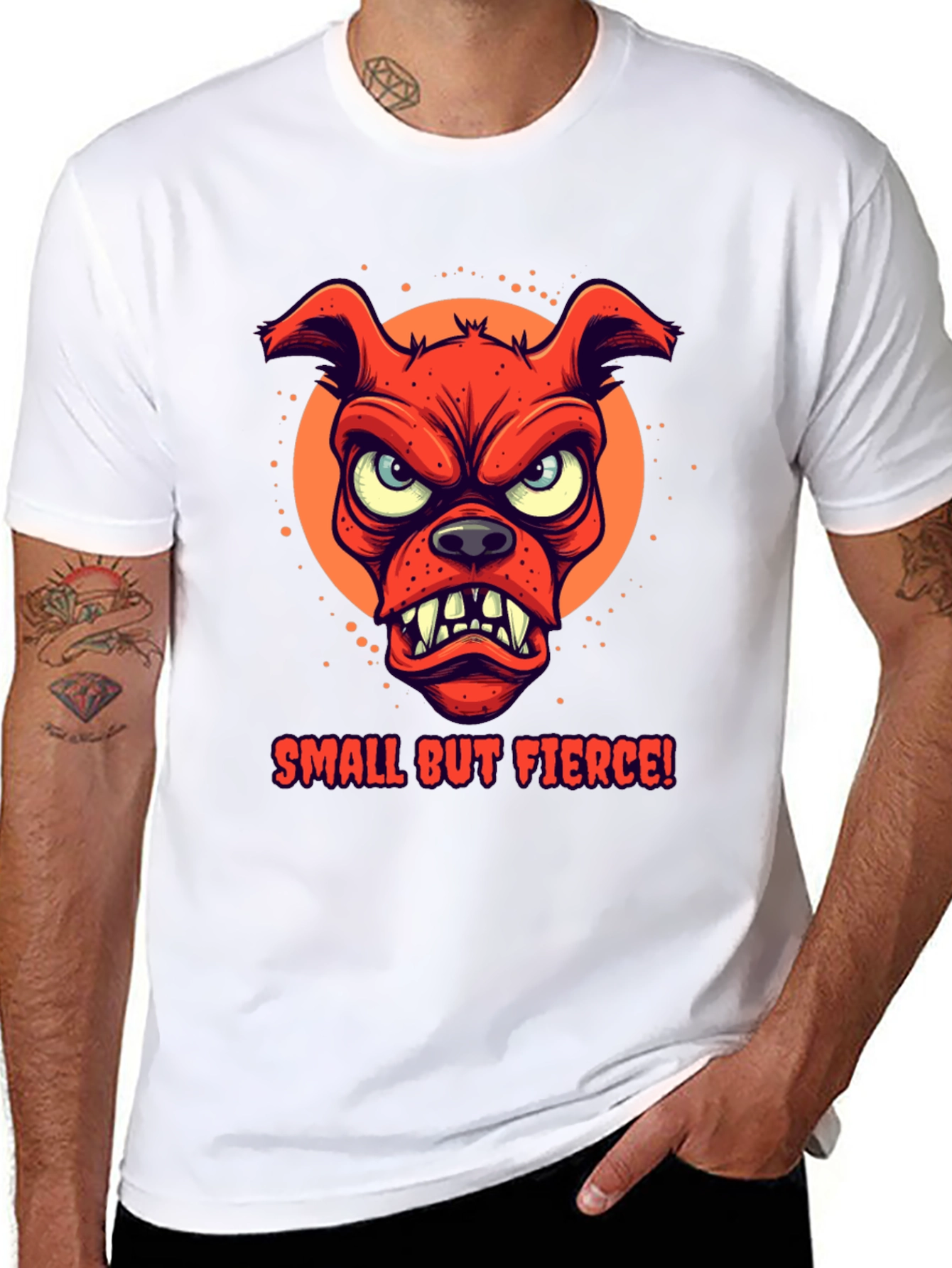Small But Fierce Dog Graphic T-Shirt