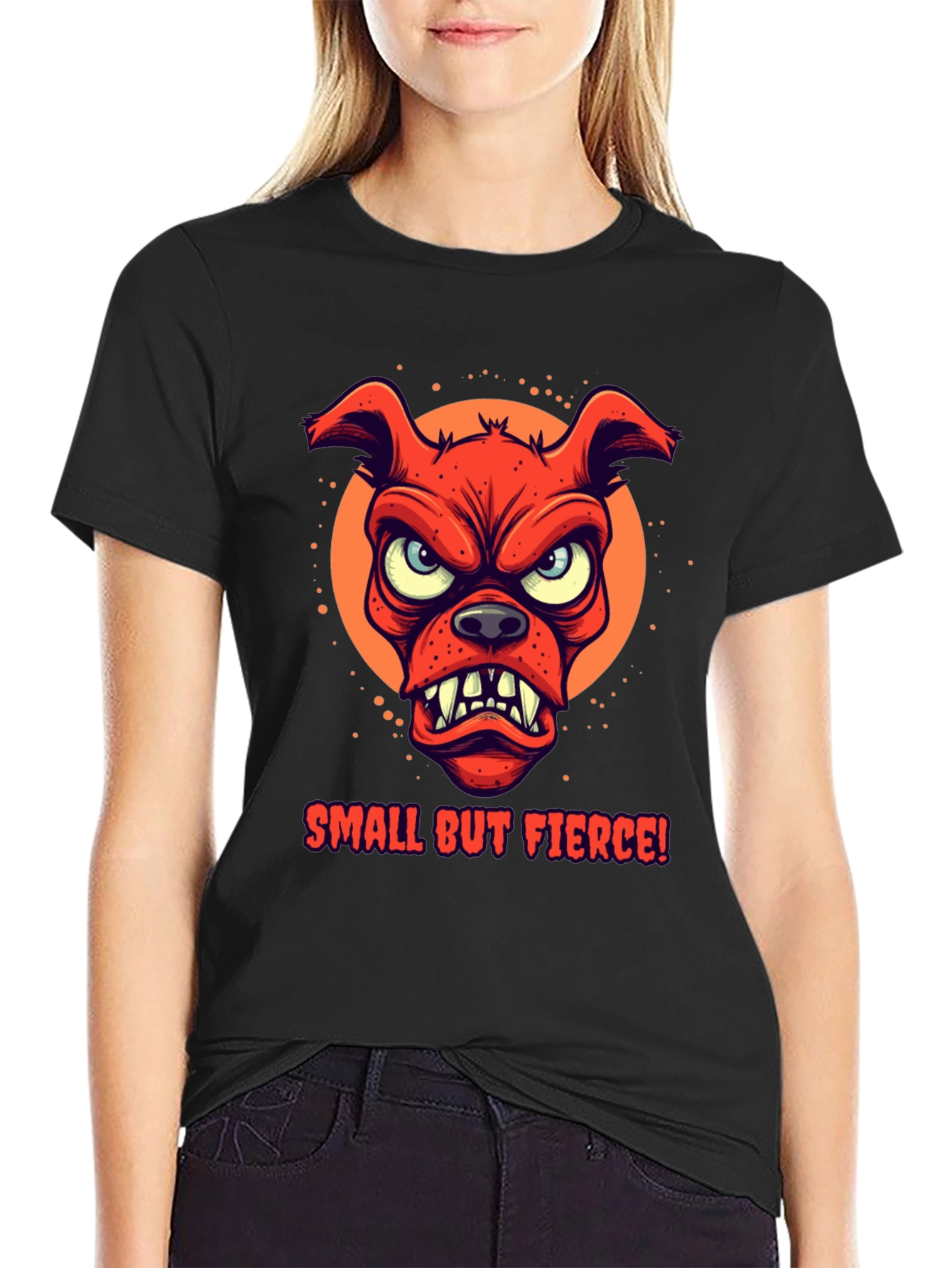 Small But Fierce Dog Graphic T-Shirt