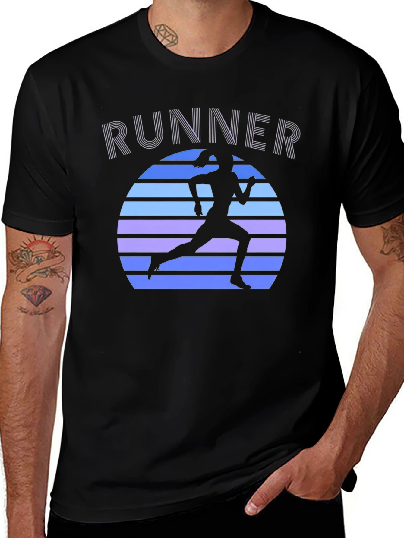 Retro Runner Graphic Tee - Cool Running Shirt