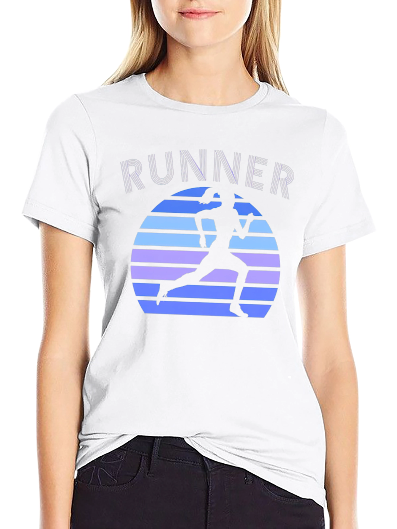 Retro Runner Graphic Tee - Cool Running Shirt