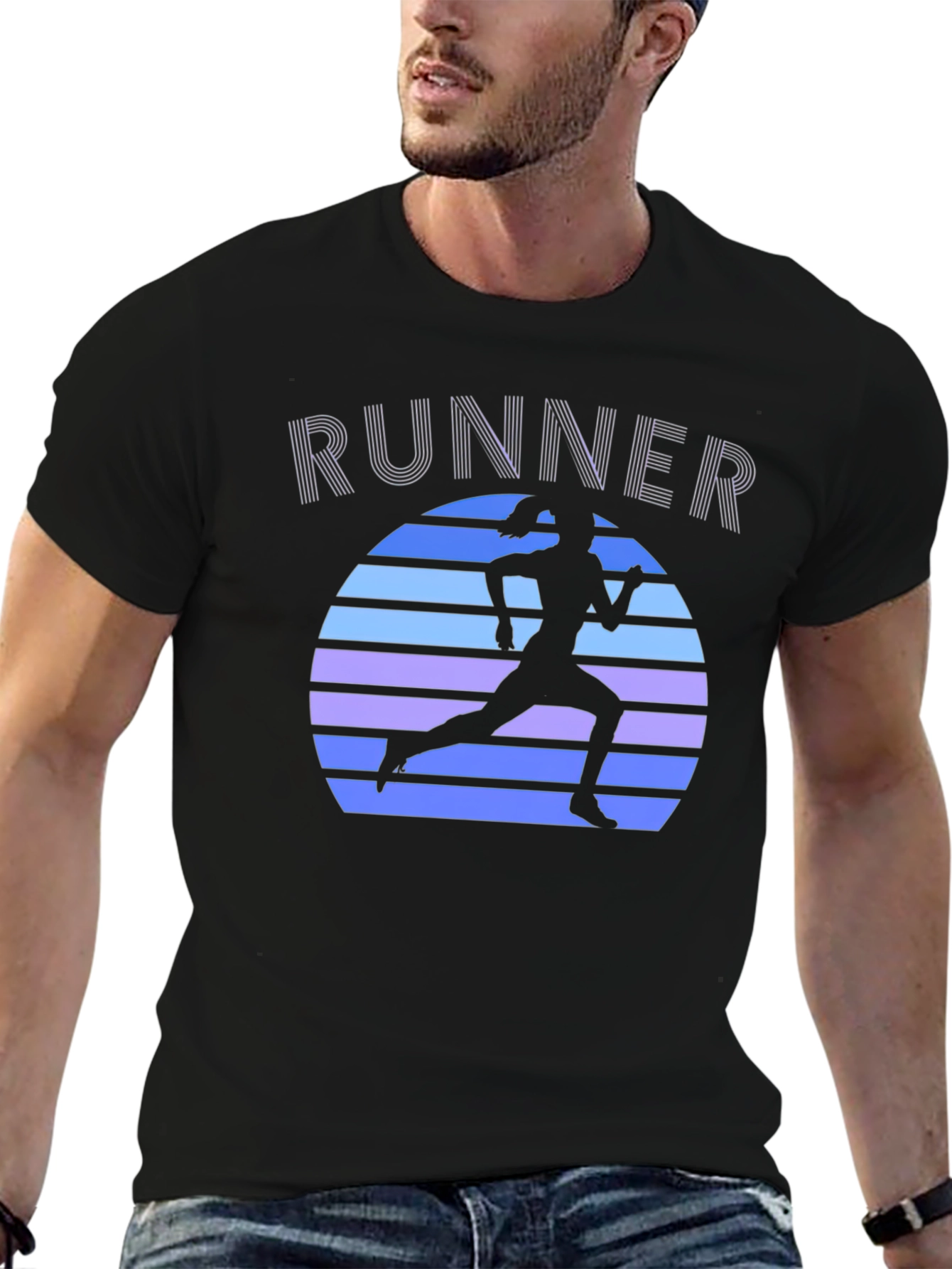 Retro Runner Graphic Tee - Cool Running Shirt