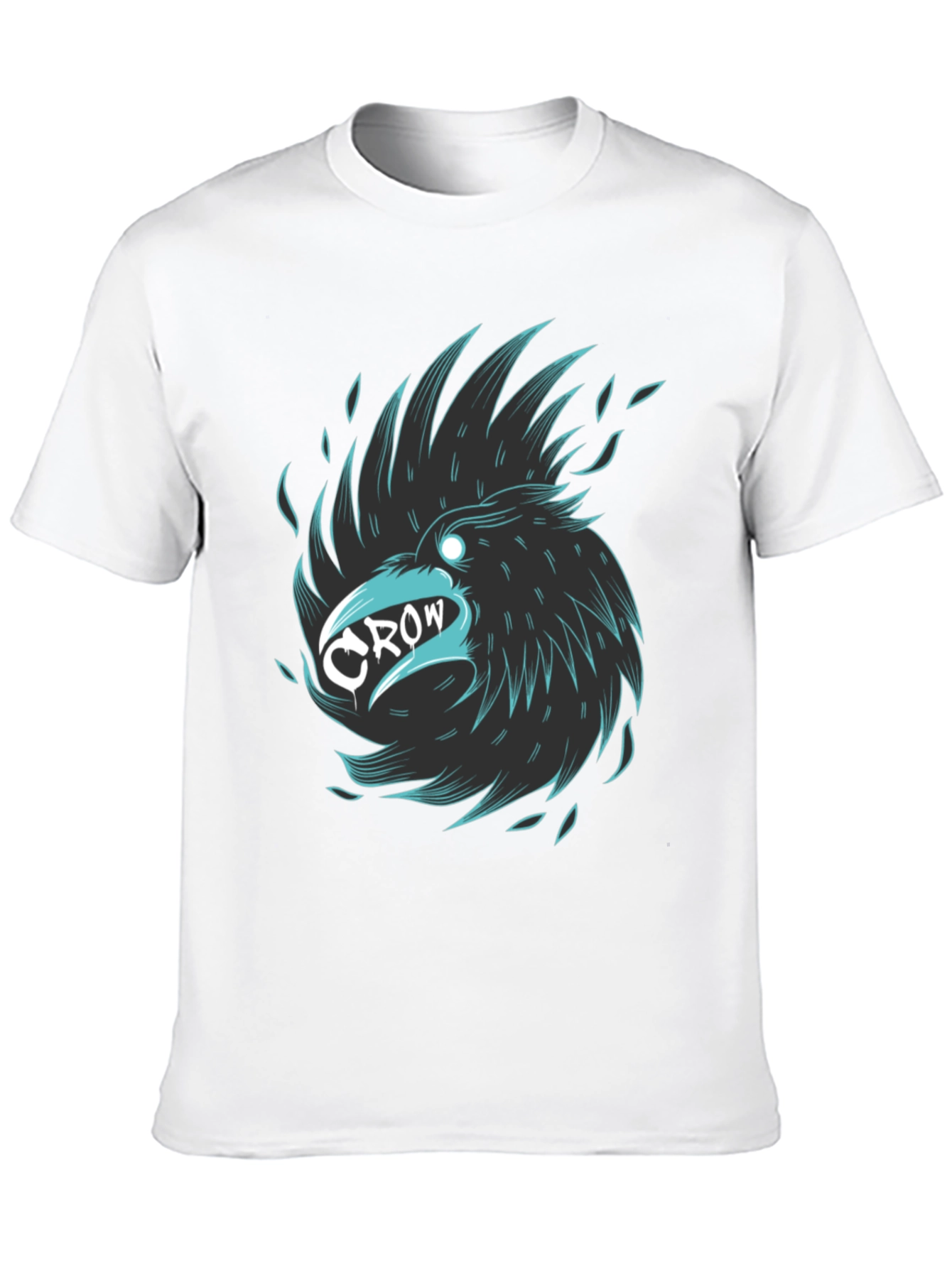 Cool Crow Graphic Tee - Stylish Black T-Shirt