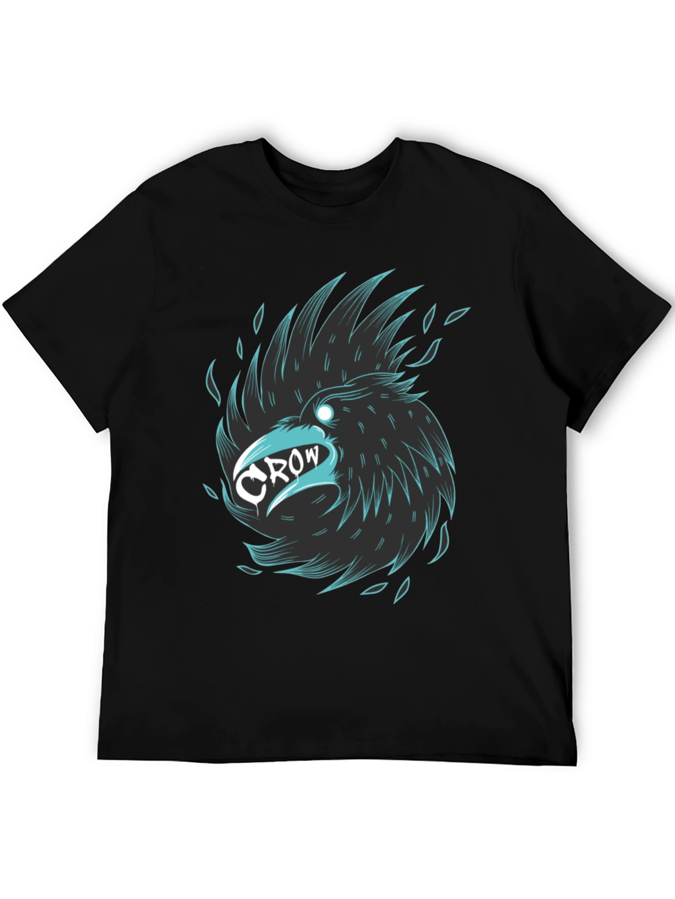 Cool Crow Graphic Tee - Stylish Black T-Shirt